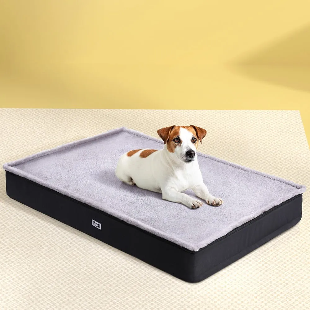 105CM Calming Pet Bed with Washable Cover - Grey