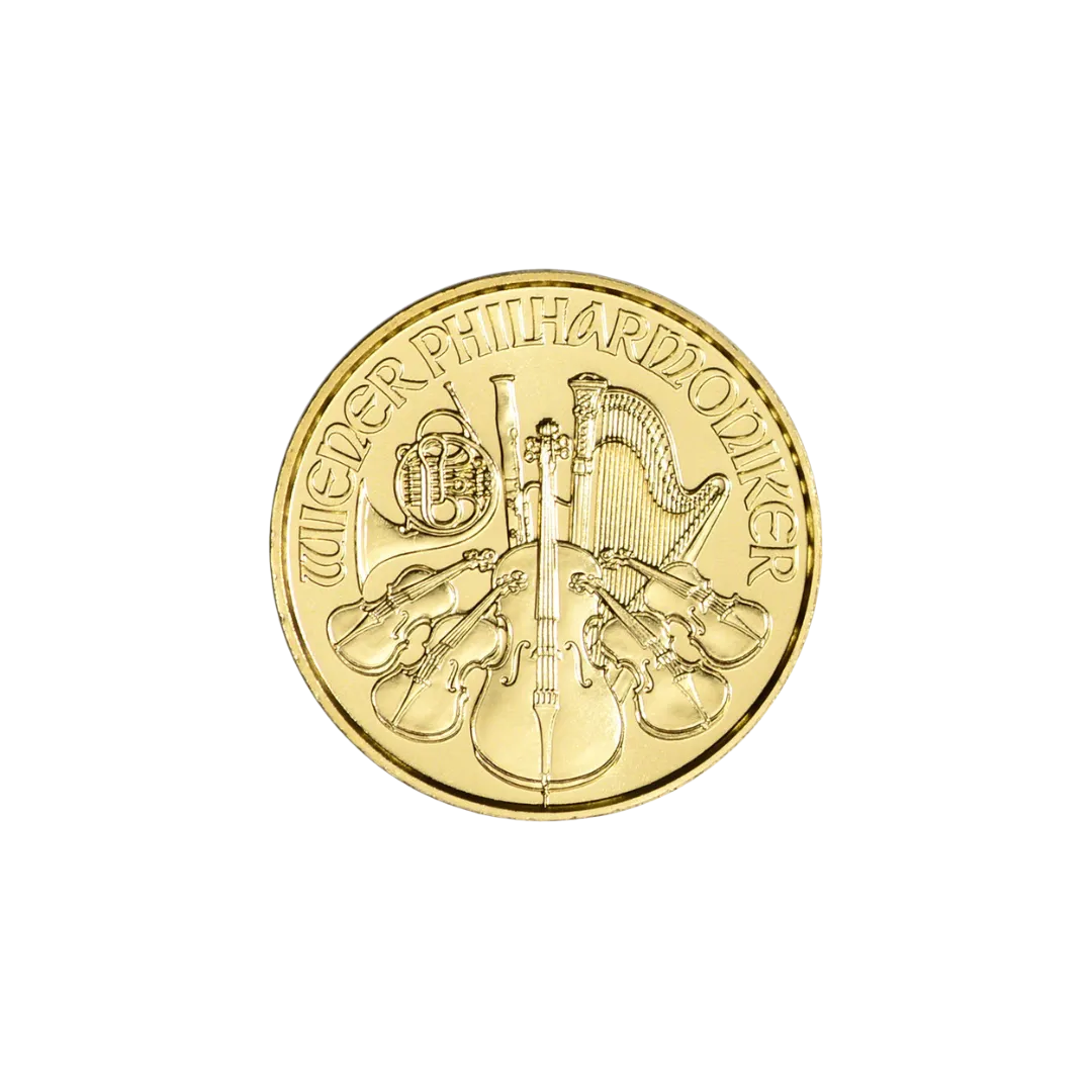 1/10 oz Austrian Gold Philharmonic Coin (Random Year)