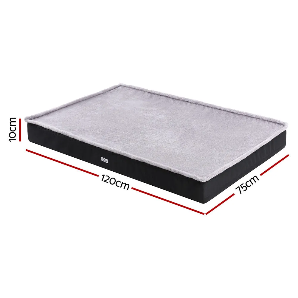 120CM Calming Pet Bed with Washable Cover - Grey