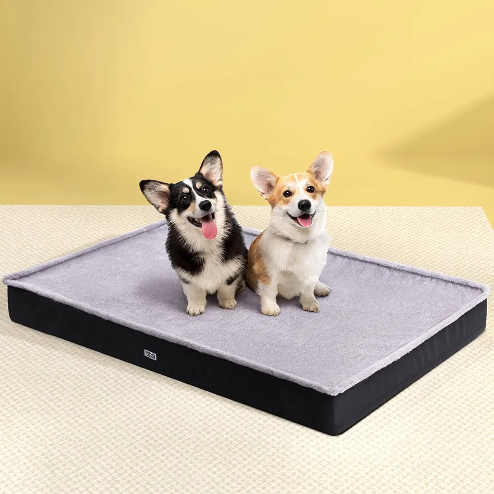 120CM Calming Pet Bed with Washable Cover - Grey