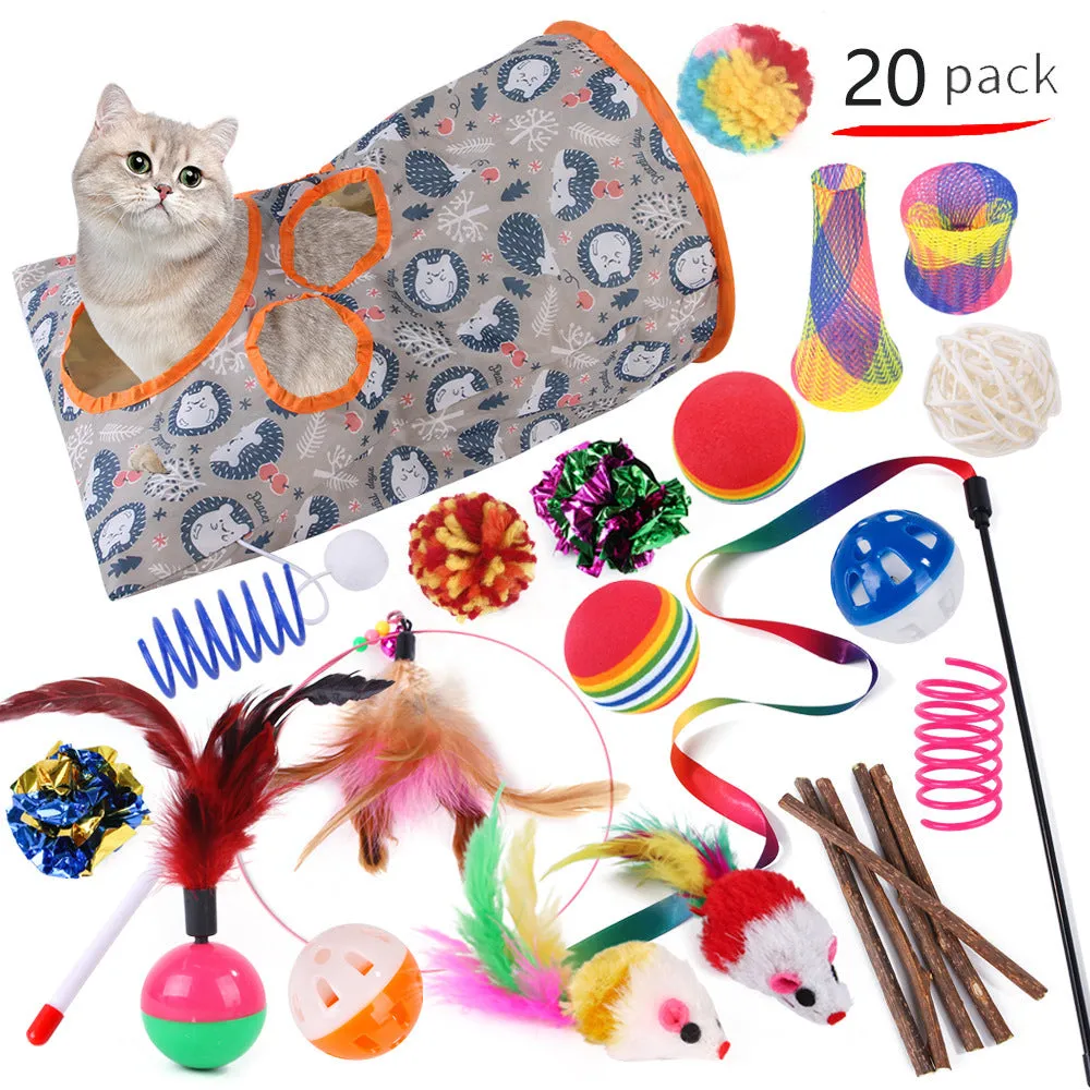 20 Pack Funny Cat Interactive Combination Toys