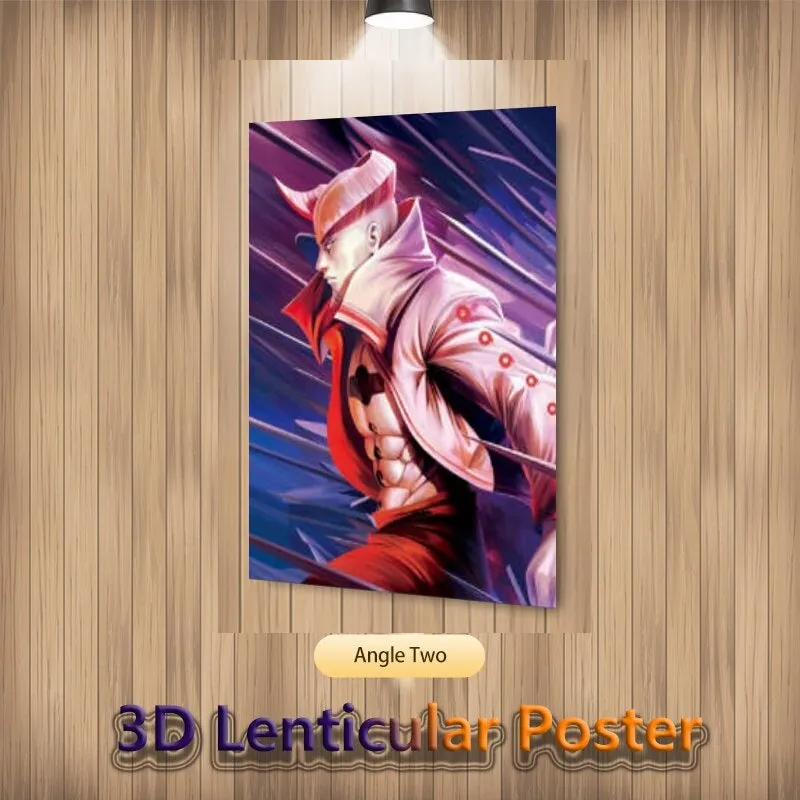 3D | Naruto Model 2 Poster | 11.6 x 15.5 Inches | 3 Pics In 1 |