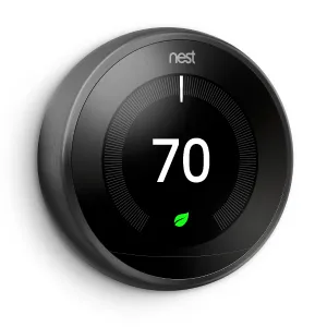 3rd Gen Nest Learning Thermostat - Black