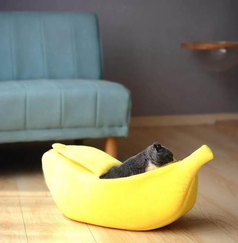 4 Colors Cute Banana Peel Cat House