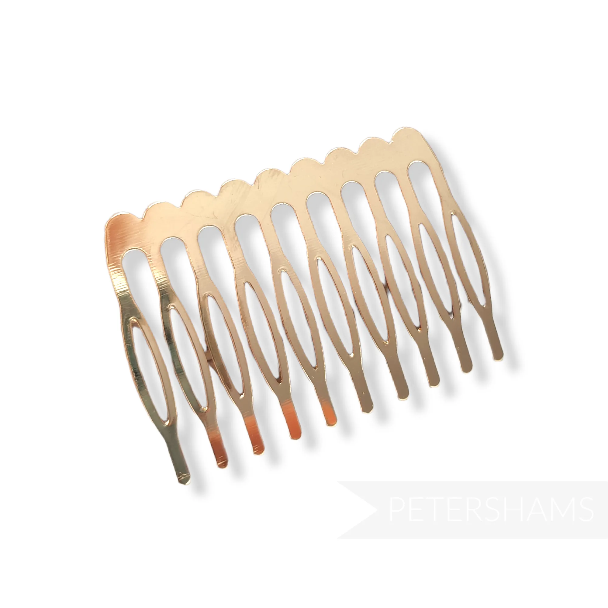 5.5cm Basic Silver or Gold Metal Hair Comb