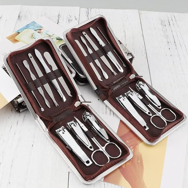 9-Pieces Set: Carbon Steel Nail Clippers Set