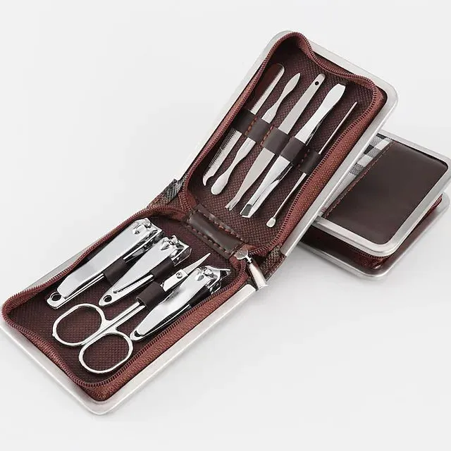 9-Pieces Set: Carbon Steel Nail Clippers Set