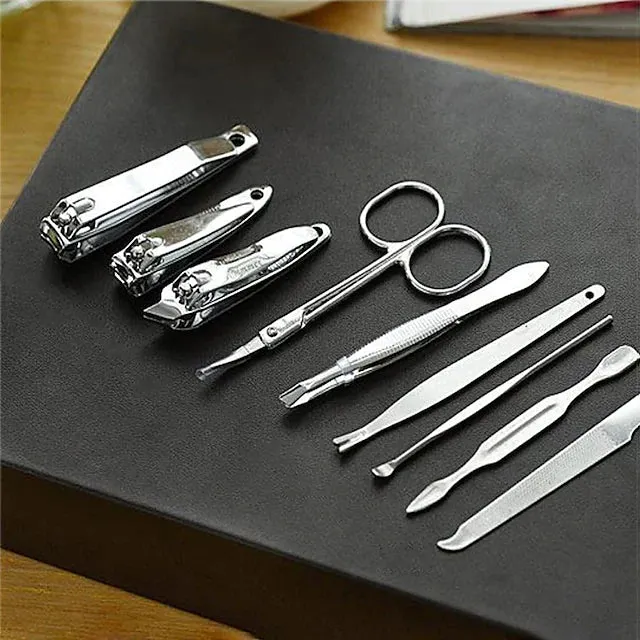 9-Pieces Set: Carbon Steel Nail Clippers Set