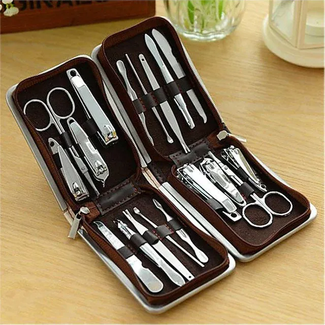 9-Pieces Set: Carbon Steel Nail Clippers Set