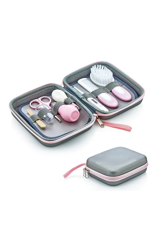 Babyjem 9-Piece Baby Grooming Set for Babies, Newborn, Pink, 0 Months 