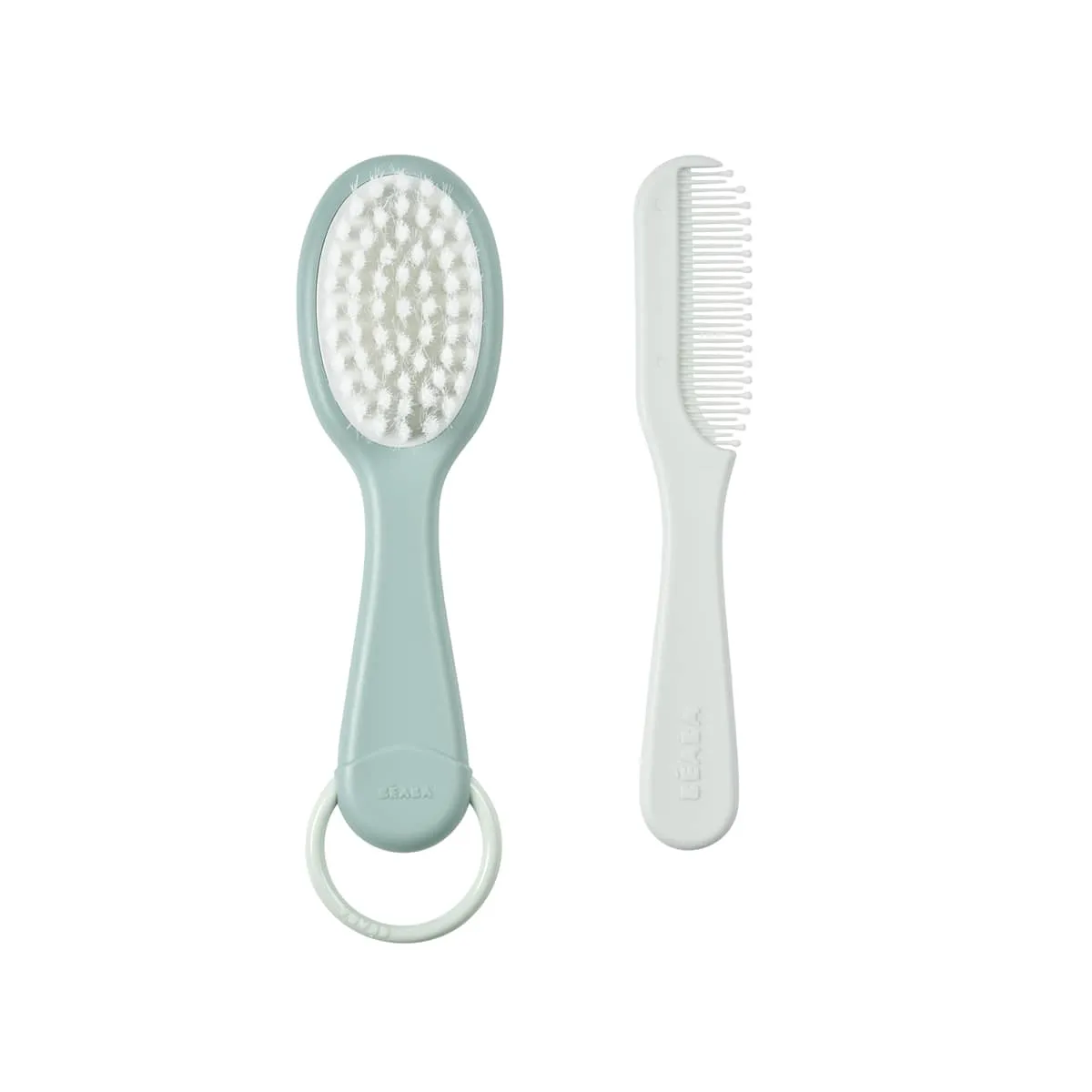 Beaba Baby Brush and Comb - Green Blue