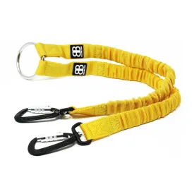 Bully Billows - Zero Shock Bungee Dual Dog Lead - Mustard Yellow