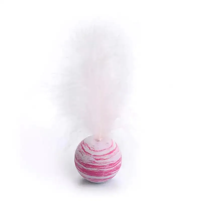 Cat Toy Feather Ball