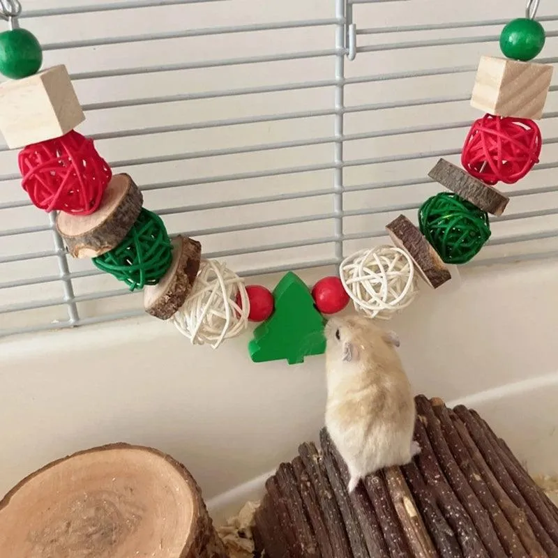 Christmas Bird Chew Toy for Teeth Grinding