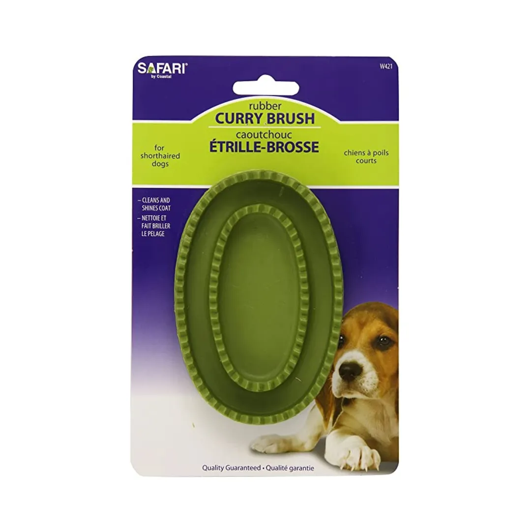 Coastal Safari Rubber Curry Dog Brush