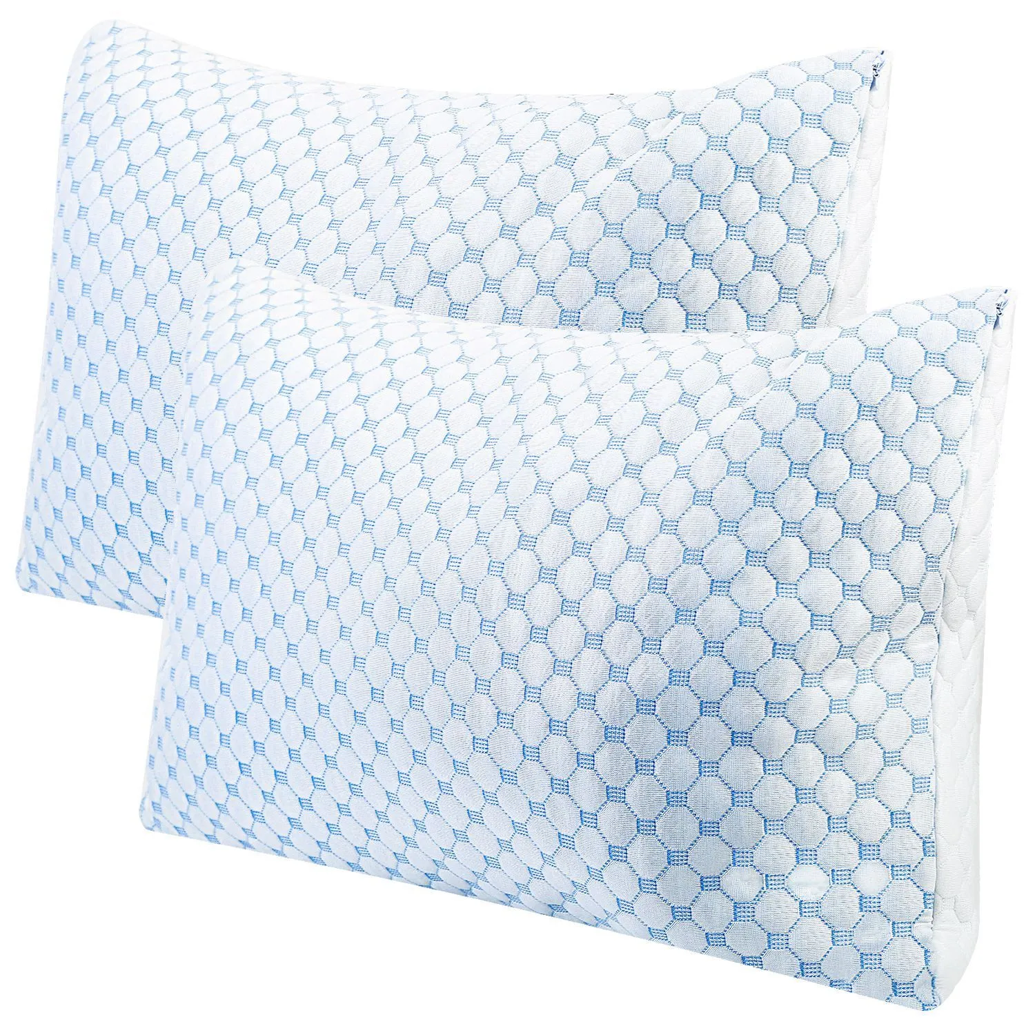 Cooling Memory Foam Pillow Ventilated with Cooling Gel Infused Memory Foam