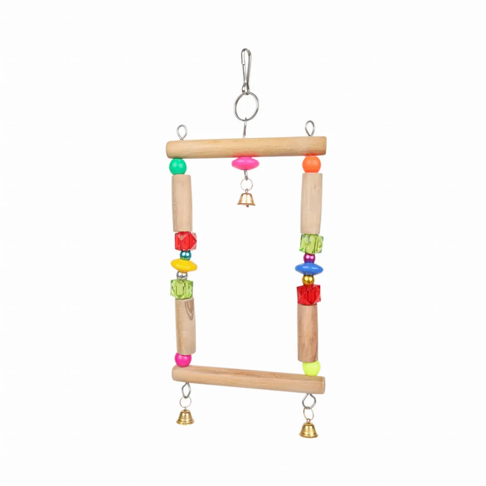 Dear Pet Swing Toy with a Bell for Birds