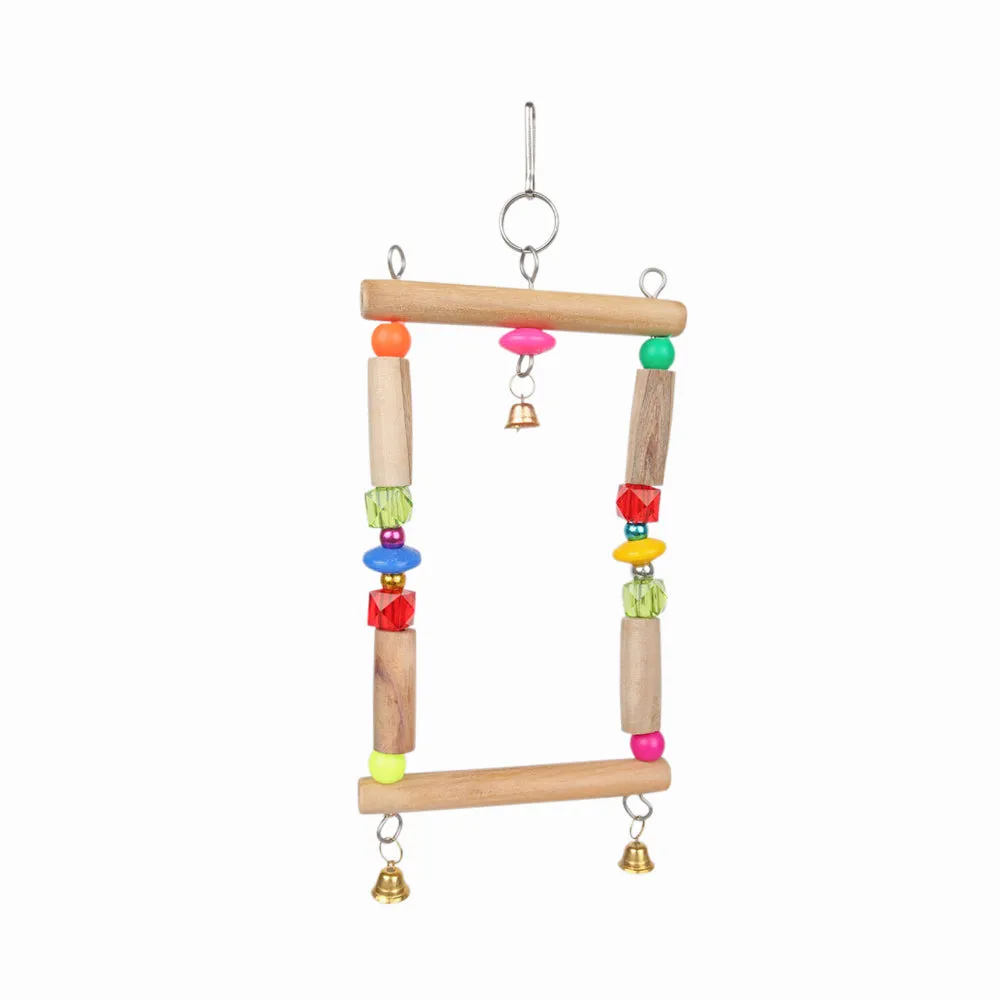 Dear Pet Swing Toy with a Bell for Birds