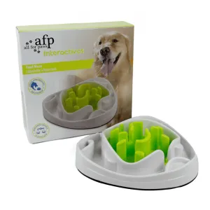 Dog Bowl Food Maze - Interactive Treat Feeder   Water Dish All For Paws Pet