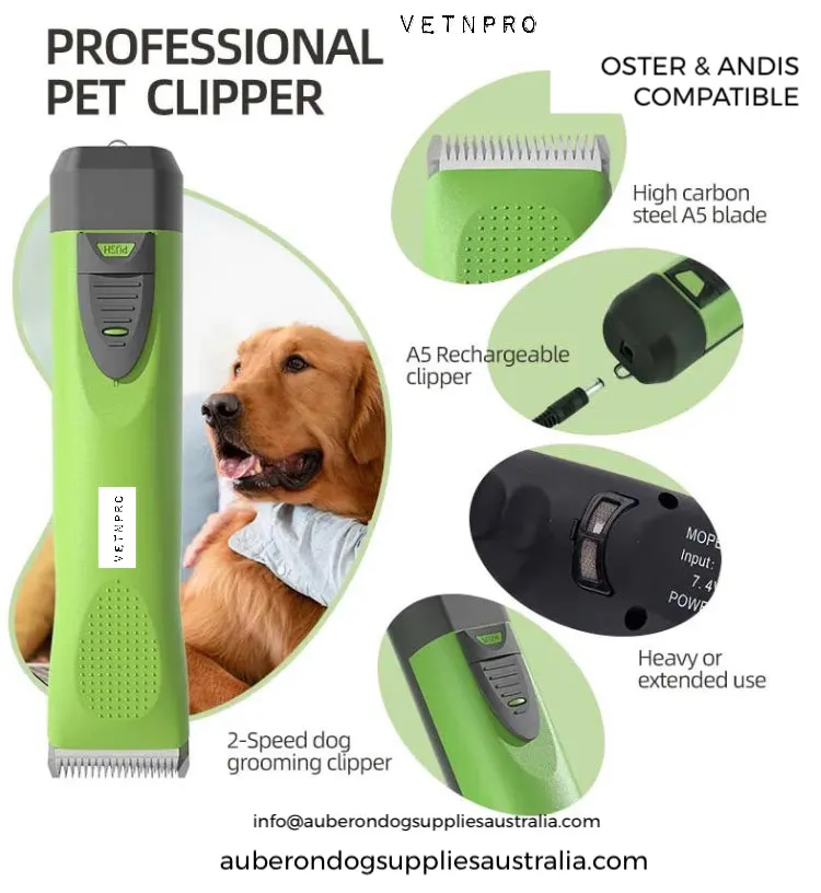 Dog Clippers Pro Range Wahl Andis   Oster A5 Compatible Cord   Cordless Various Colours Dog Grooming VetnPro Range