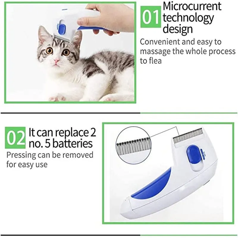 Electric Pet Lice Cleaner Brush