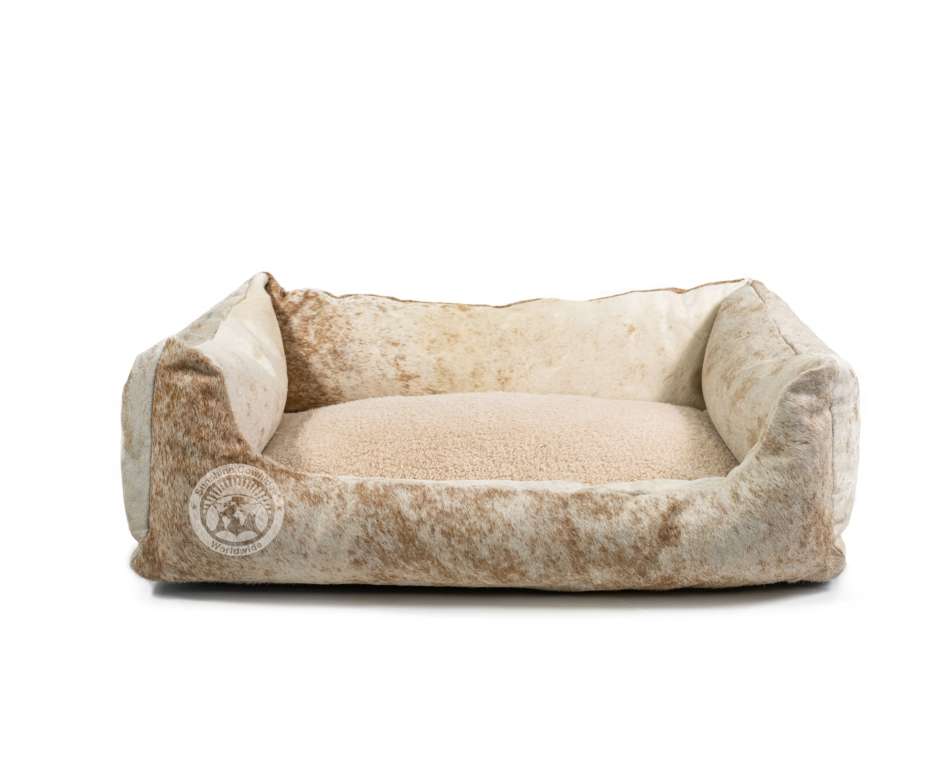 Exotic Cowhide Pet Bed, 22X29X8"