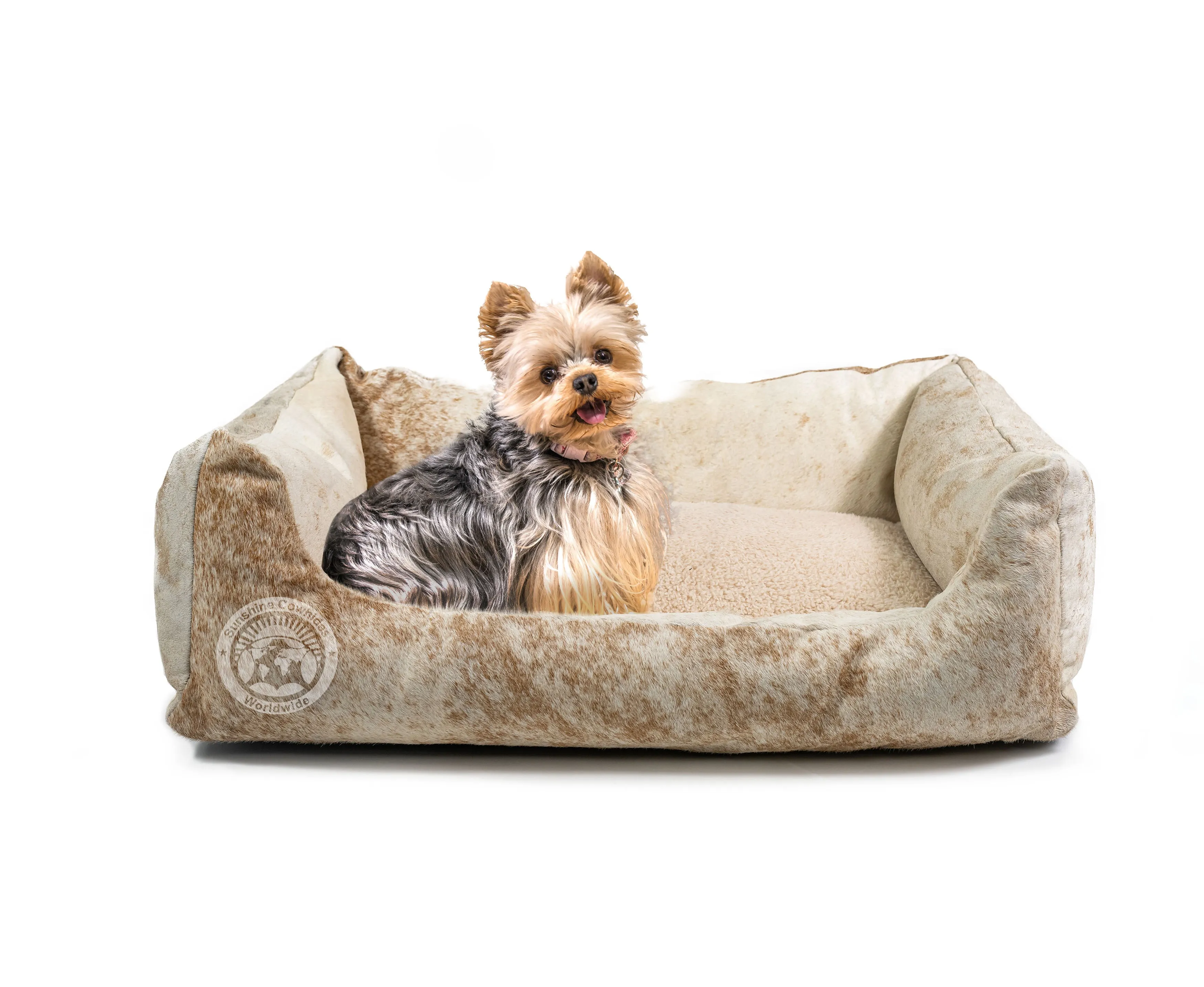 Exotic Cowhide Pet Bed, 22X29X8"