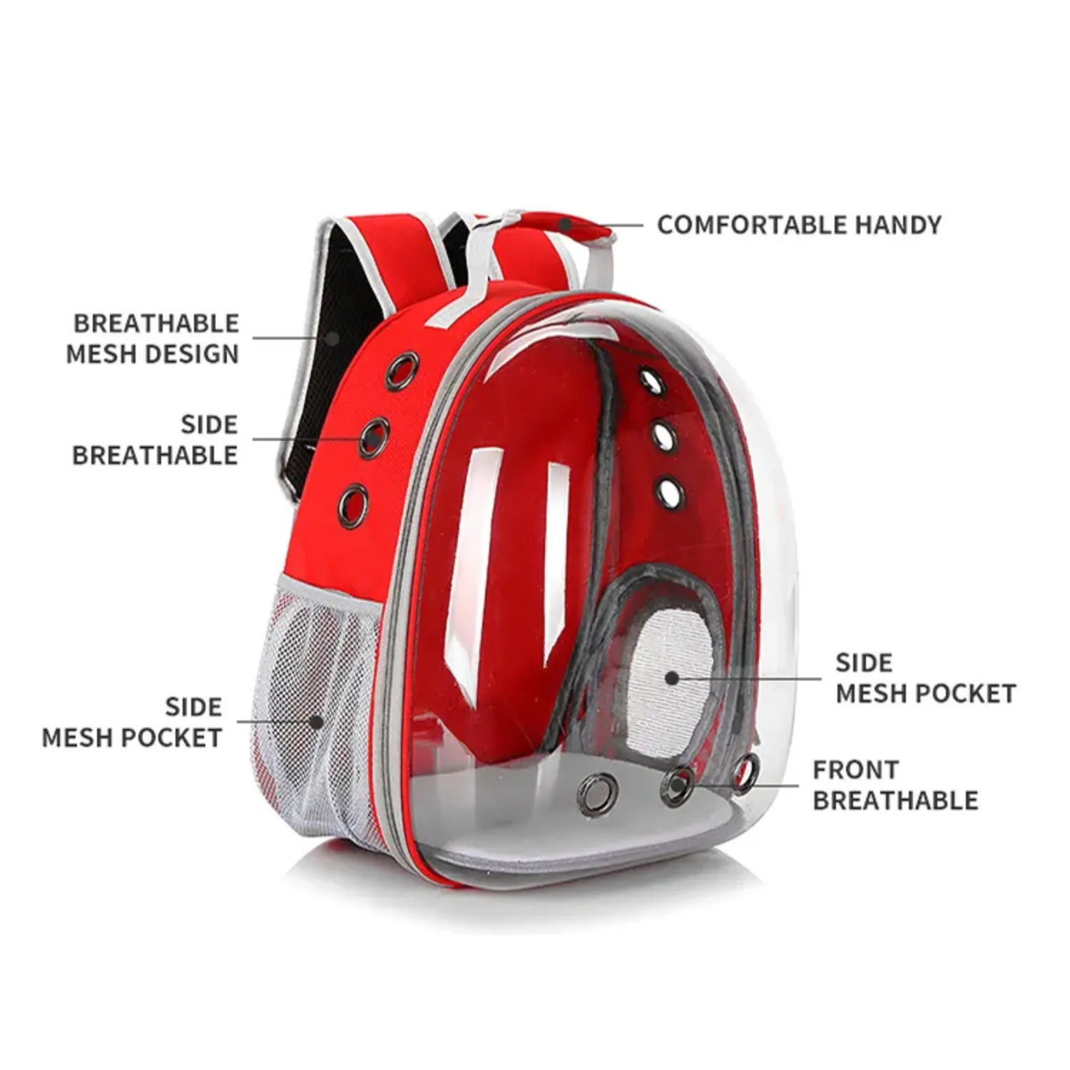 Expandable Waterproof Pet Backpack with Space Capsule Design