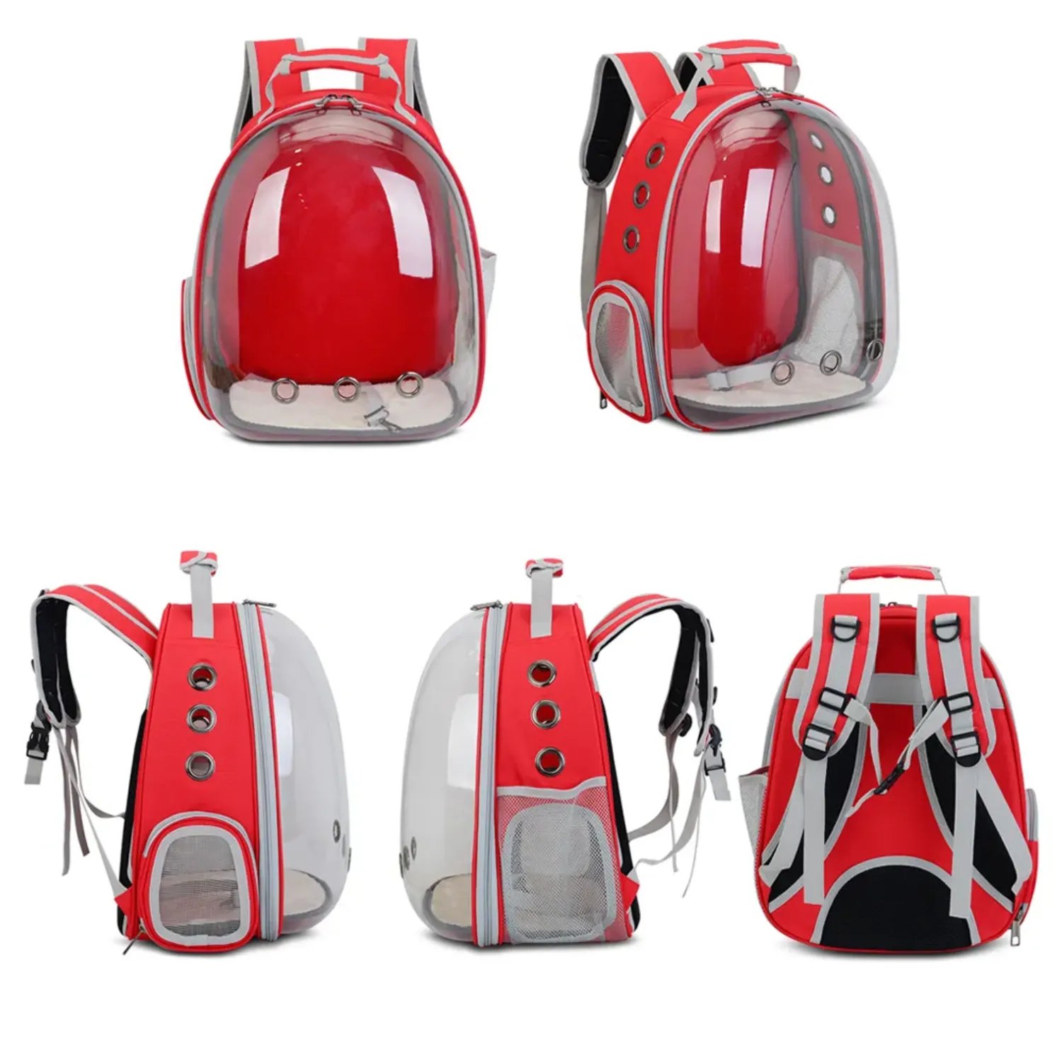 Expandable Waterproof Pet Backpack with Space Capsule Design