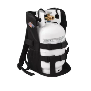 Flame King Propane Tank Backpack Carrier for 5lb or 10lb Cylinder For Weed Burner Torch