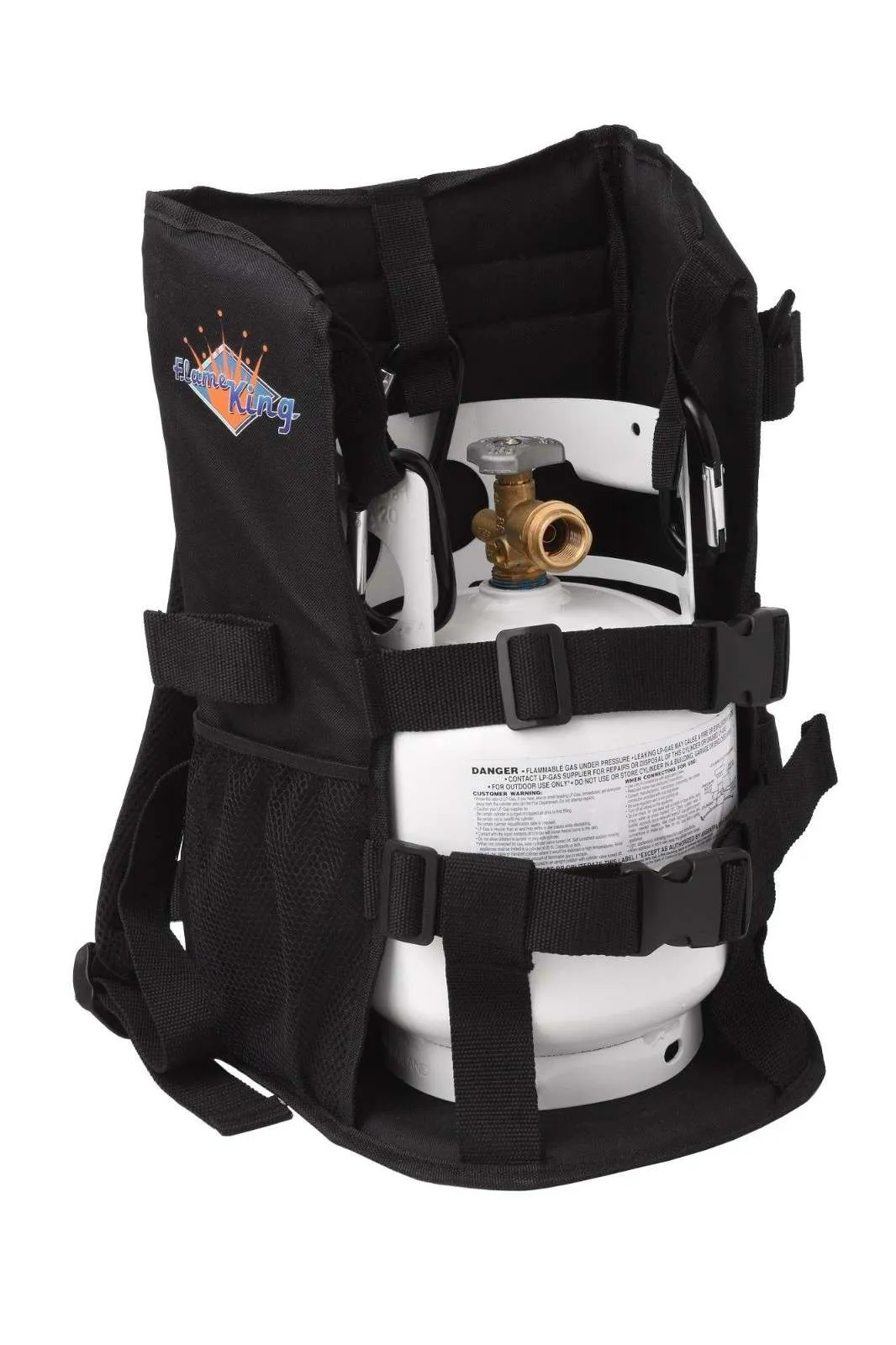 Flame King Propane Tank Backpack Carrier for 5lb or 10lb Cylinder For Weed Burner Torch