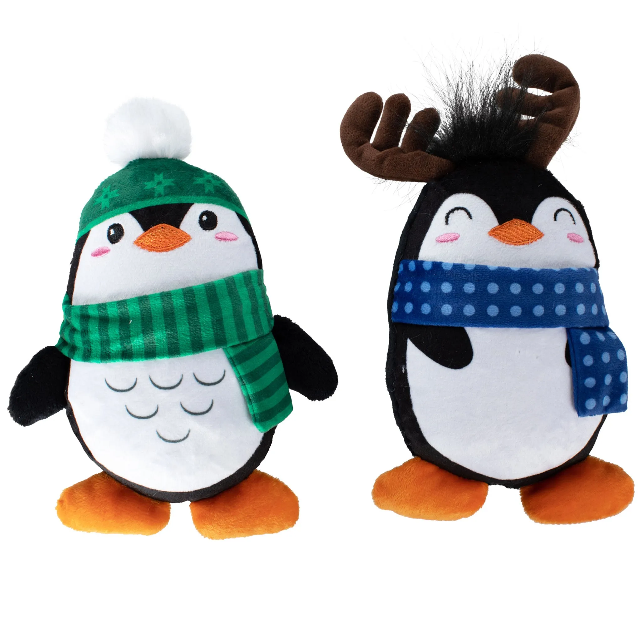 Fringe Winter Waddle Land Dog Toy - 2 pack