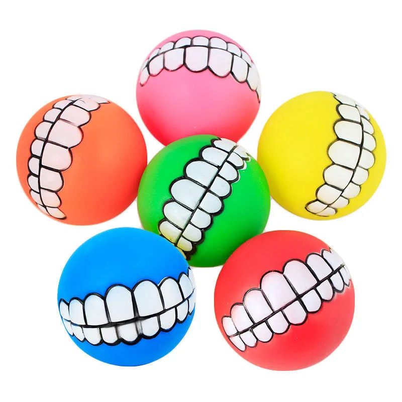 Funny Smile Rubber Pet Chew Toys