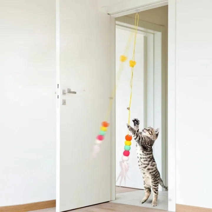 Hangable Interactive Cat Exercise Teaser Toy