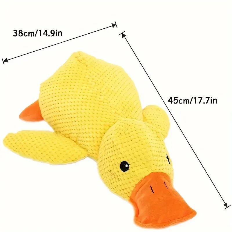 Interactive Duck Squeaky Plush Toy