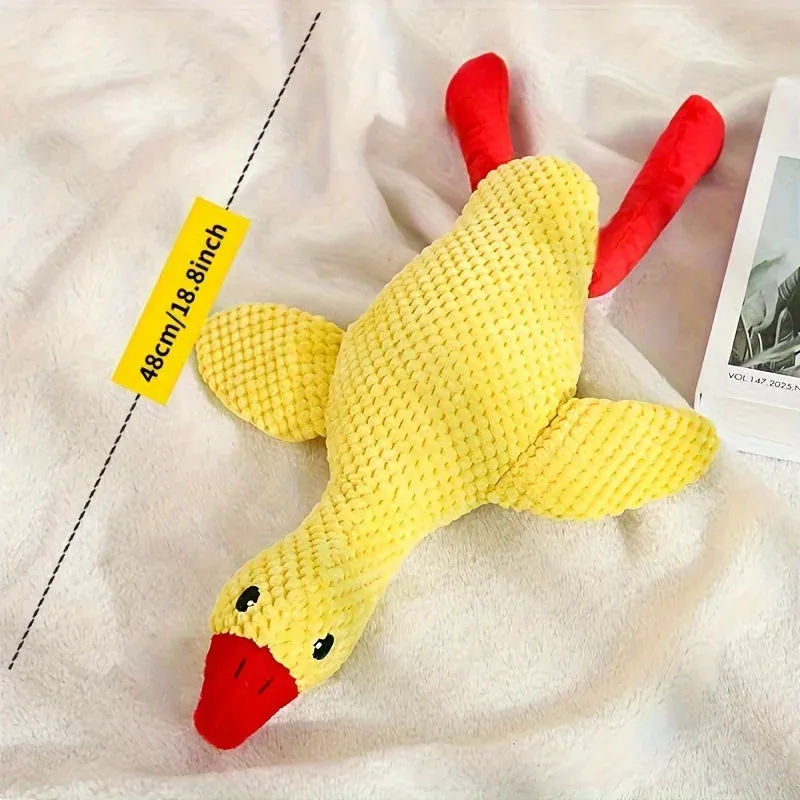 Interactive Duck Squeaky Plush Toy