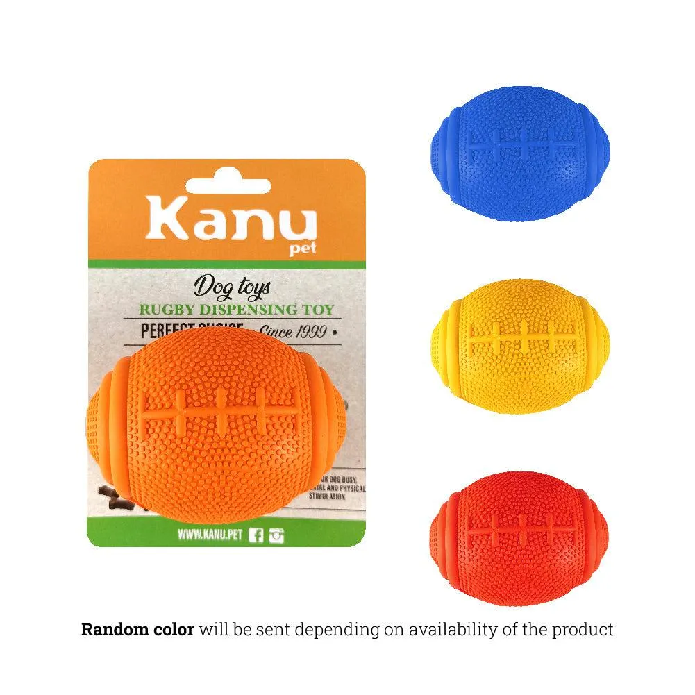 Kanu Pet Football Treat Dispensing Tough Dog Chew Toy