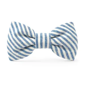 Lake Stripe Dog Bow Tie