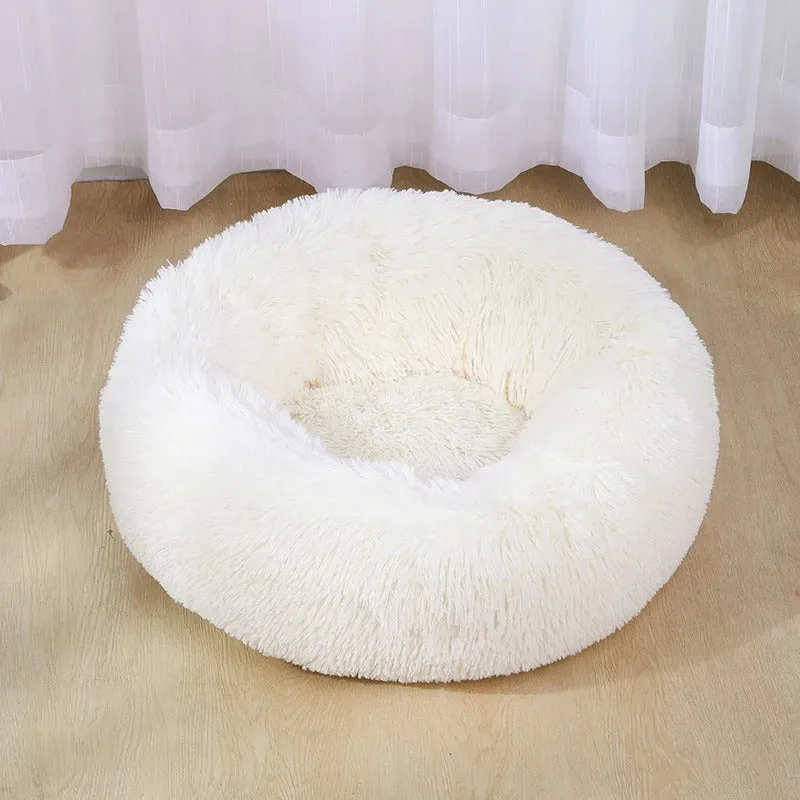 Luxurious Plush Pet Bed - High-Quality Comfort for Dogs and Cats