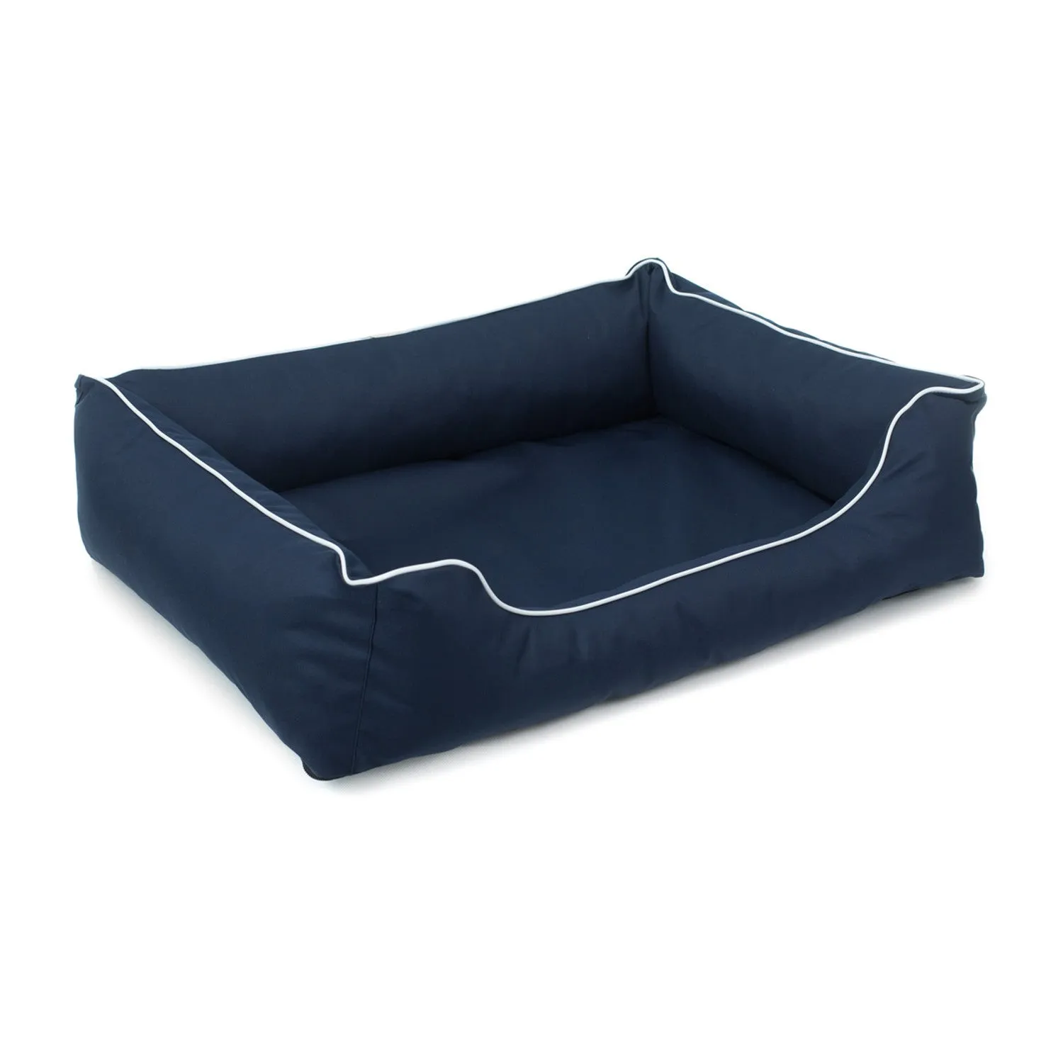 Mestizo Valencia Orthopedic Orthopedic Pet Bed Dog Basket Pet Bed Dog Sofa Cover Waterproof Polyester Fabric Cordura Outside Size: 80 x 60cm / Inside Size: 40x56cm Navy/White