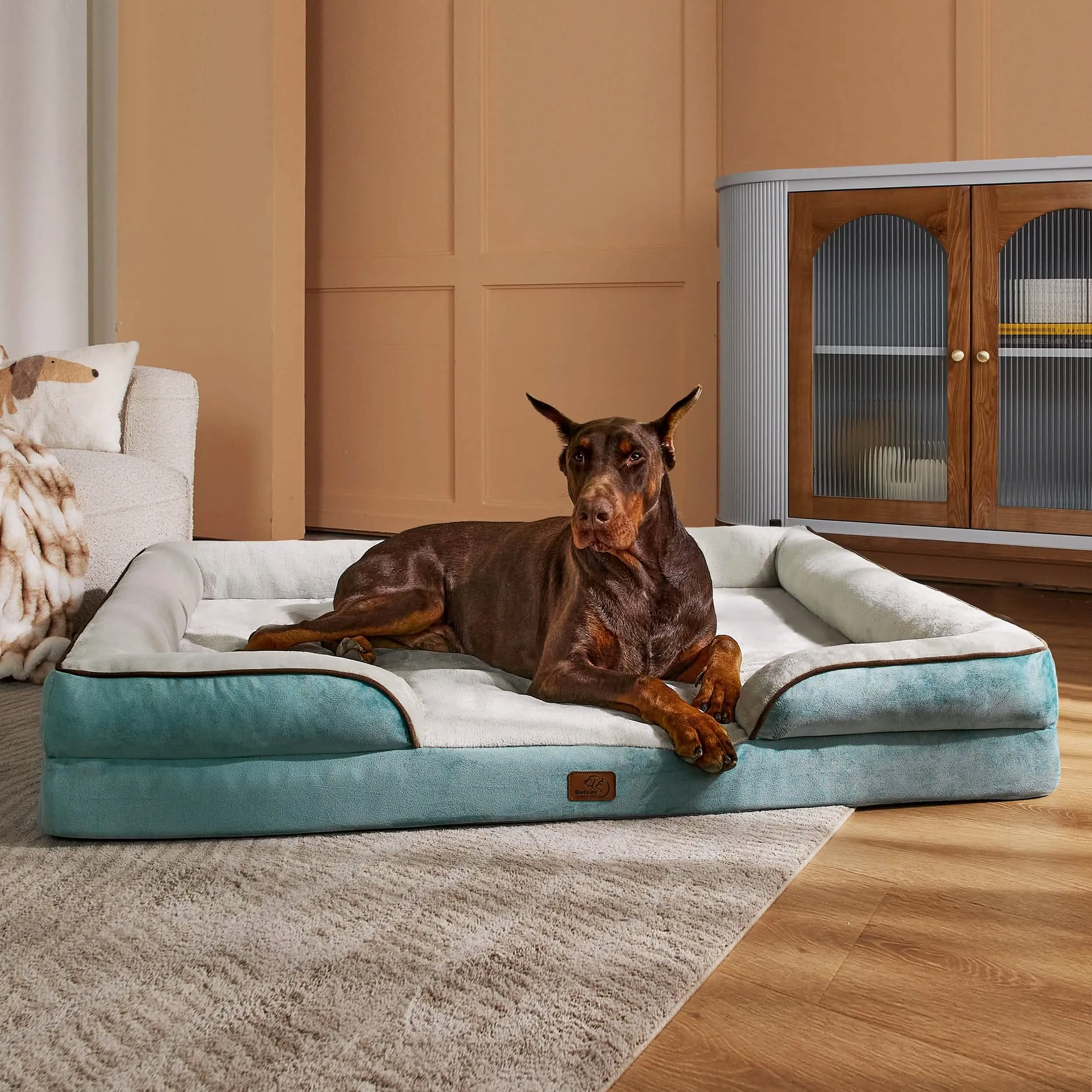 Orthopedic Flannel Dog Sofa-2