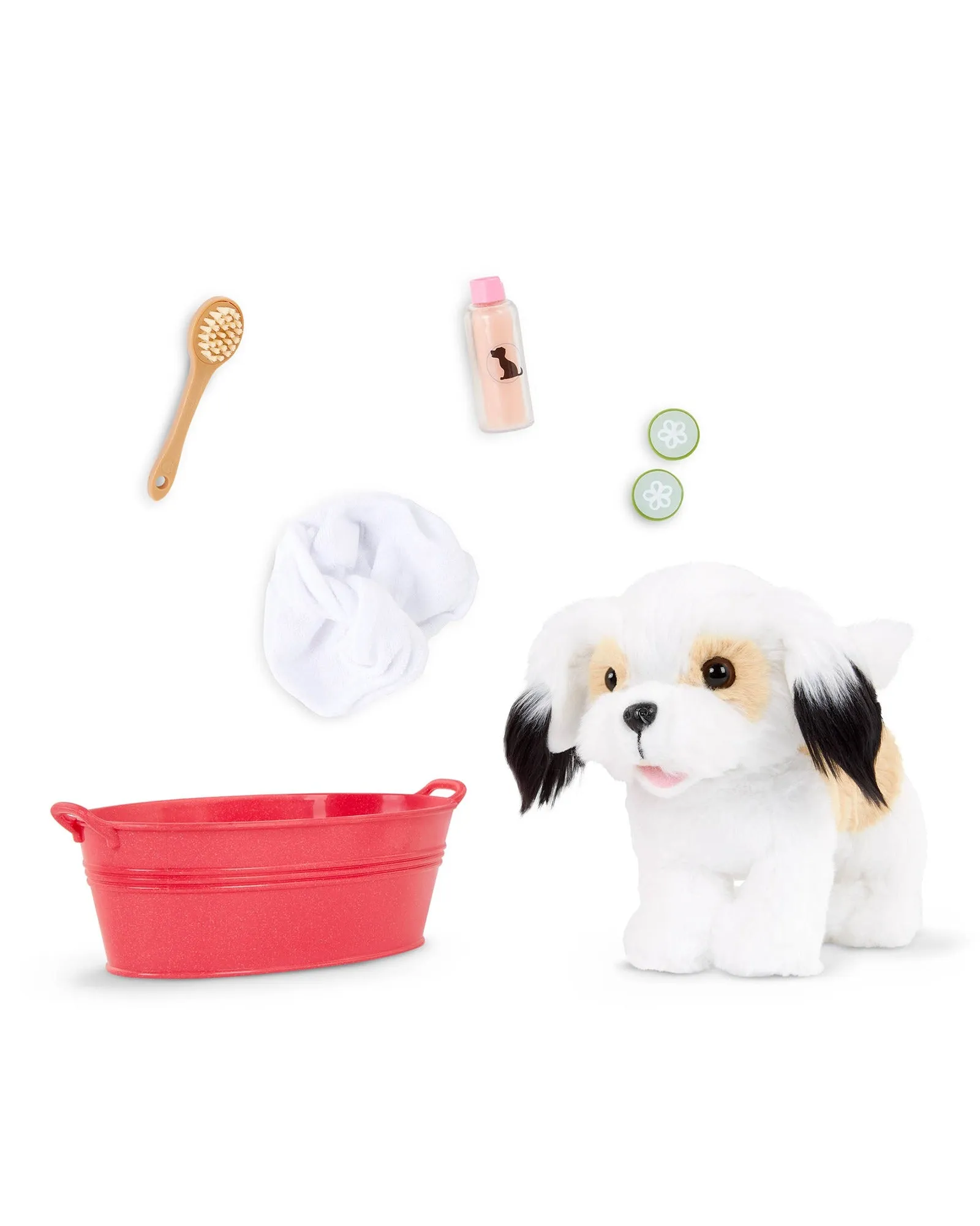 Our Generation 6 Inch Shih Tzu Pup with Spa Accessories