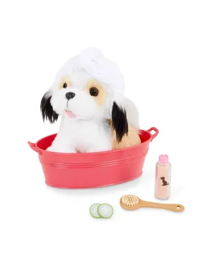 Our Generation 6 Inch Shih Tzu Pup with Spa Accessories