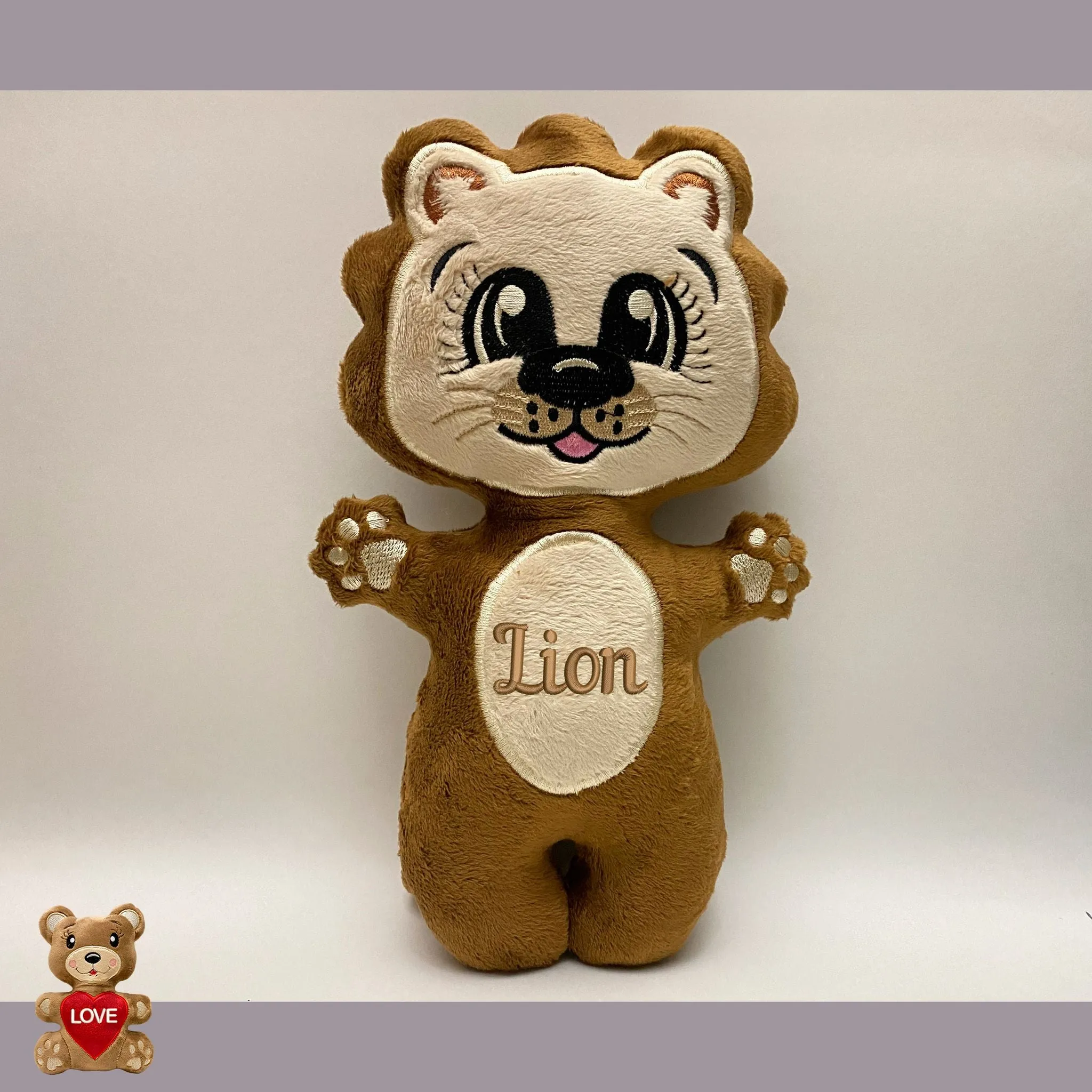 Personalised Cute Lion Stuffed toy - Custom Gifts For Children