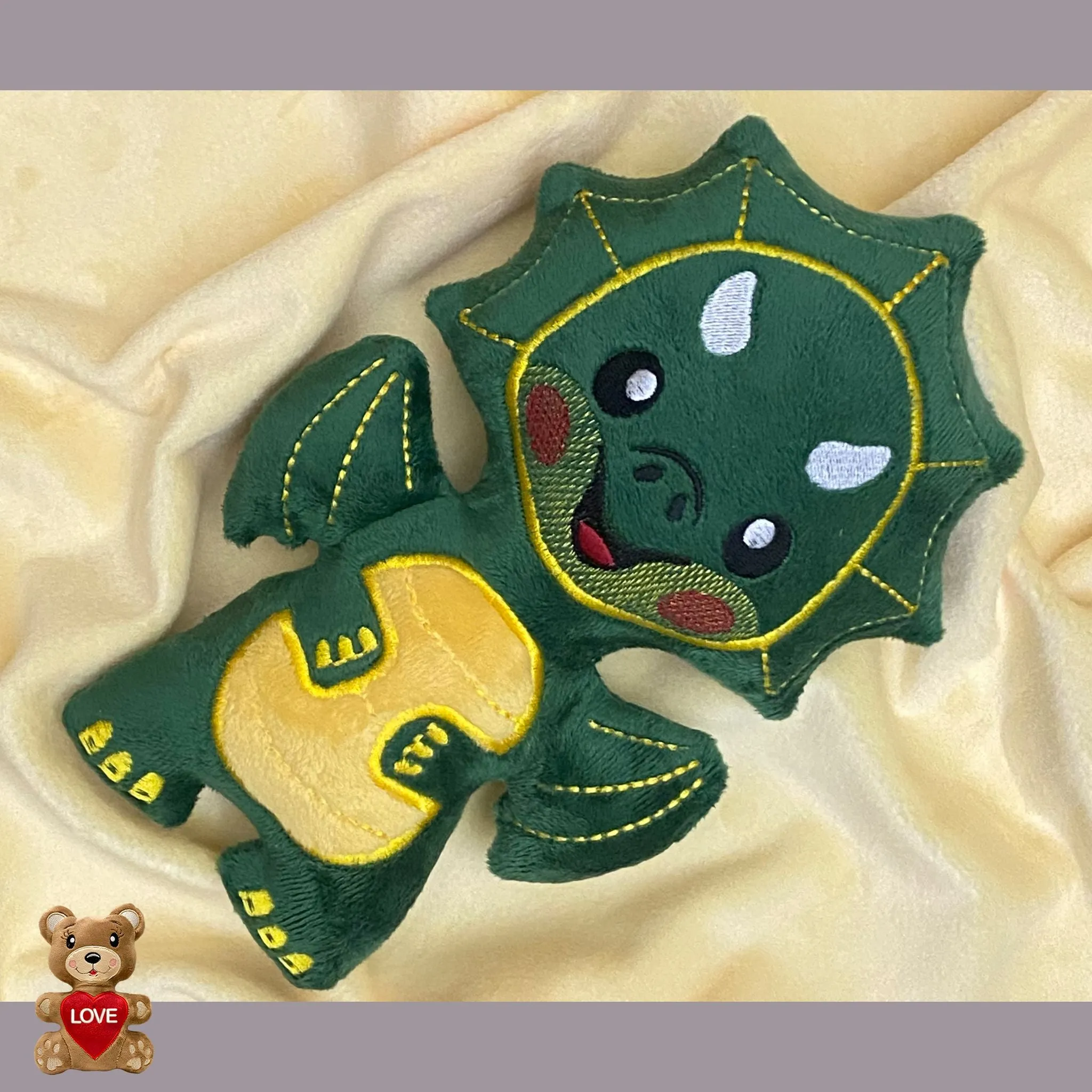 Personalised Green Dragon Stuffed toy - Custom Gifts For Children