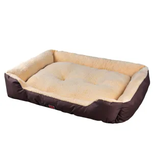 Pet Bed Mattress Dog Cat Pad Mat Cushion Soft Winter Warm 2X Large Brown