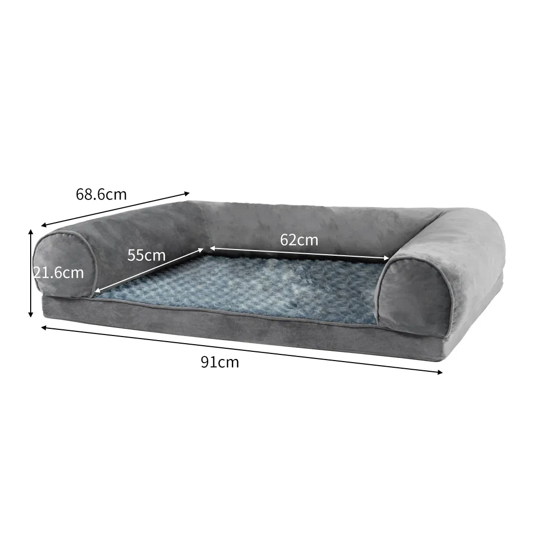 Pet Bed Sofa Dog Beds Bedding Soft Warm Mattress Cushion Pillow Mat Plush L