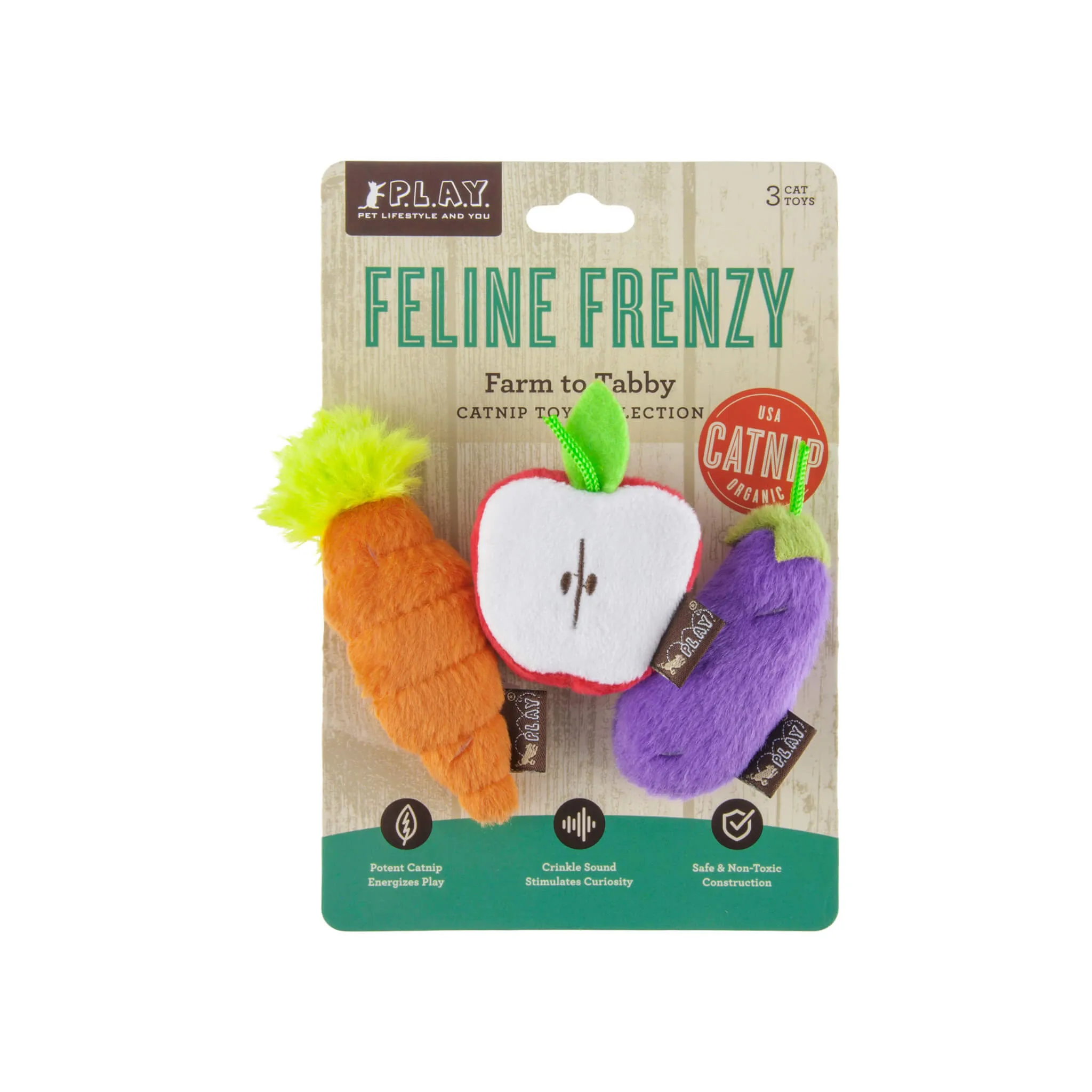 P.L.A.Y. Feline Frenzy Plush Eco-Friendly Cat Toys