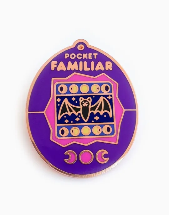 Pocket Familiar Bat Virtual Pet - Enamel Pin