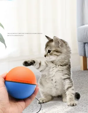 Smart Interactive Cat Toy Ball with Long Tail Teaser